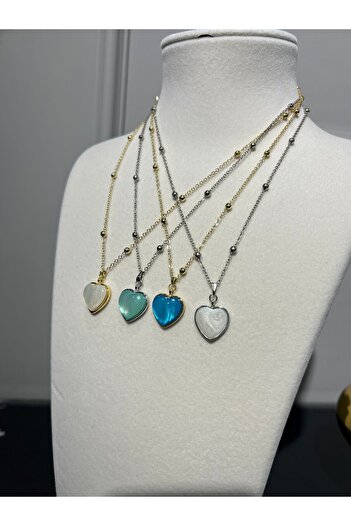 Store 4 Colorful Heart Necklaces