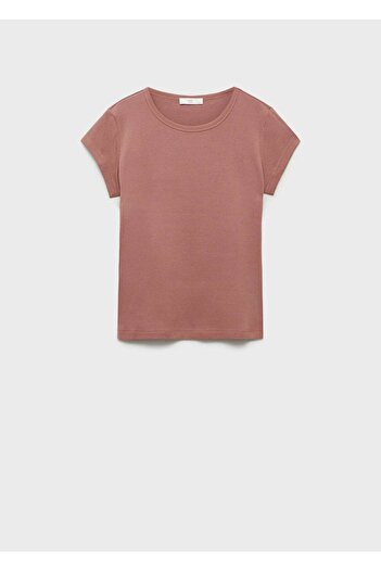 MANGO Woman 100% Cotton Short Sleeve T-Shirt