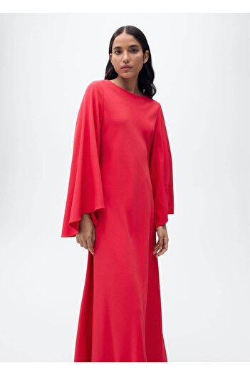 MANGO Woman Hosszú harangujjú ruha