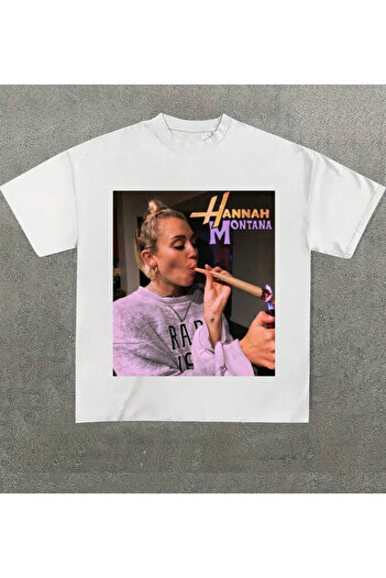 TRENDPUNKY ΜΠΛΟΥΖΑ HANNAH MONTANA ΛΕΥΚΟ ΕΚΤΥΠΩΜΕΝΟ OVERSIZE