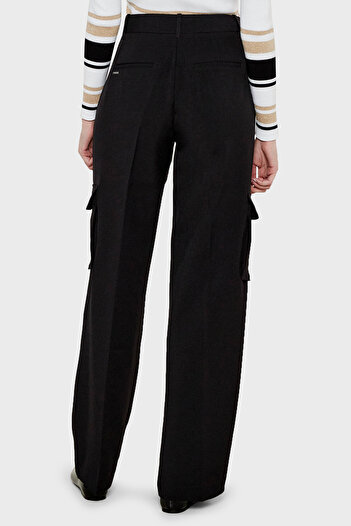 Guess Matea Regular Fit High Waist Loose Wide Leg Cargo Pants W5Rb41Wgx02 Pants W5Rb41 Wgx02 J