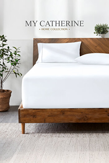My Catherine 100% Cotton Combed Cotton Fabric - Single Double and Oversized Fitted Sheet