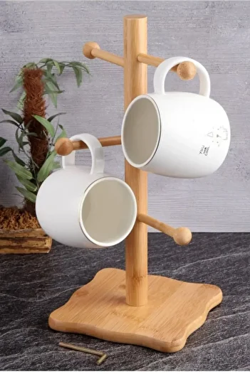CASTLE KITCHEN Ξύλινη βάση κρεμάστρας για κύπελλο και κούπα από μπαμπού
