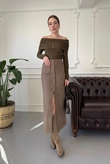 MAGARDE Camel Original Cashew Skirt