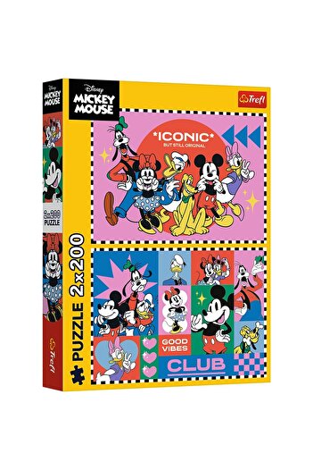 Trefl Puzzle PUZZLE TREFL 2X200 DISNEY MICKEY MOUSE TIMP CU PRIETENII
