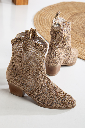 Mc vay Shoes Κομψές γυναικείες καλοκαιρινές μπότες με δαντέλα - Προτιμάτε να είναι μικρότερος αριθμός 1 -