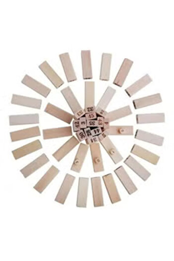 Generic Classic Wooden Block Set That Is Non-toxic, Eco-friendly And Stackable Consists Of 51 Pieces