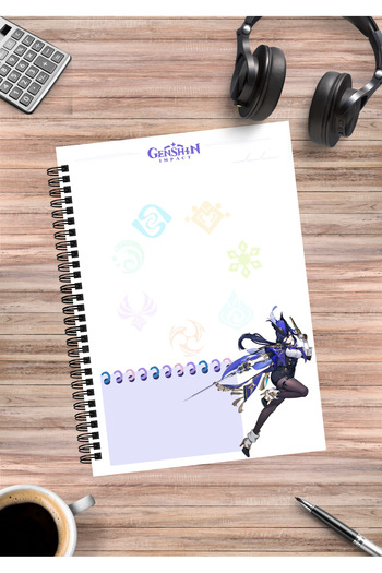 mertfigur Genshin Clorinde Anime Spiral Notebook A5 (50 Sheets)