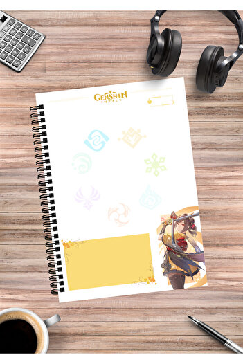 mertfigur Genshin Chiori Anime Spiral Notebook A5 (50 Sheets)