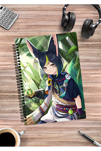 mertfigur Genshin Tighnari Anime Spiral Notebook A5 (50 Sheets)
