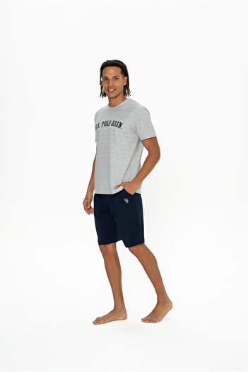 U.S. Polo Assn. Πόλο Ασν. Σετ ανδρικό γκρι σορτς
