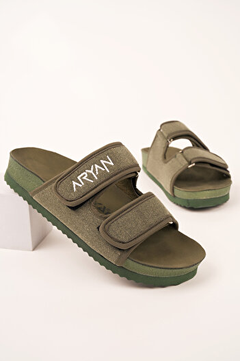 Polomia Comfort Aryan Men's Slippers - Soft Suede, Linen Look, Anatomical Comfort, Eva Sole, Rocky