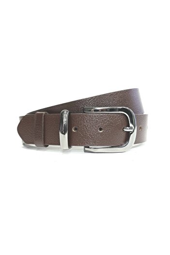 Kemerix Ζώνη 100% Γνήσιο Δέρμα 3,2 cm Bitter Brown