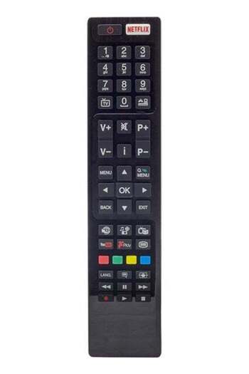 erorex Kl Vestel Netflix-Youtube-Play LCD-LED TV Remote with Button