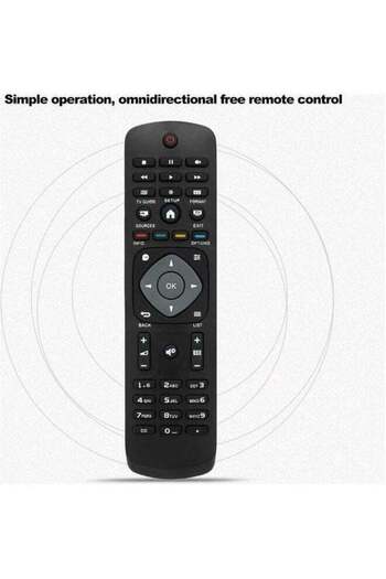 erorex Remote Control For Philips Smart Lcd Tv Black