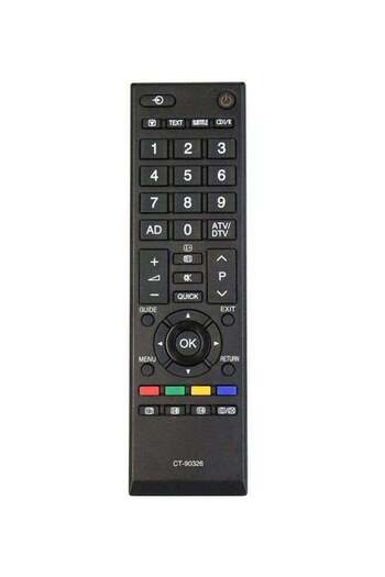 erorex Remote Control For Toshiba LCD/LED SMART TV Black