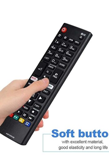 erorex Universal Smart Replacement Remote Control AKB75095308 For LG TV LED LCD Black