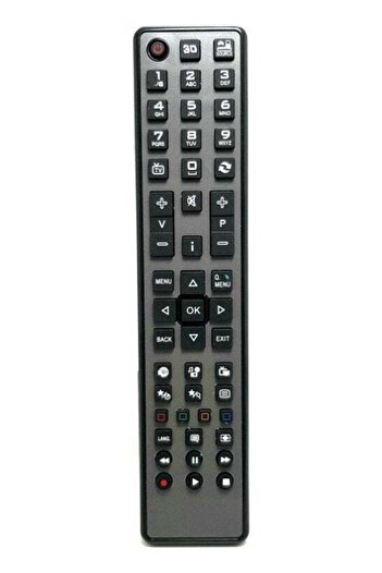 erorex Vestel Seg Regal Hi Level LCD LED Smart TV Remote - 3D Button Mtlk