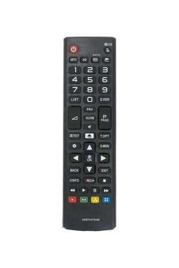 erorex Allimity Akb74475490 Remote Control Fit For Lg Lcd Led Smart Tv Black