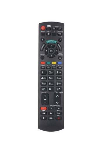 erorex IR Wireless LCD LED TV Remote Control For Panasonic Black