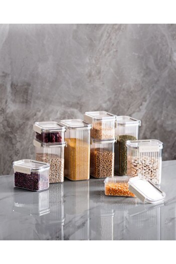 M'art Home Pinmoo Food Grade 9 Piece Storage Set