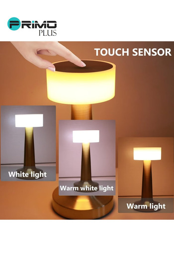 Primo Plus Brass Cordless Bar Table Lamp warm lightning