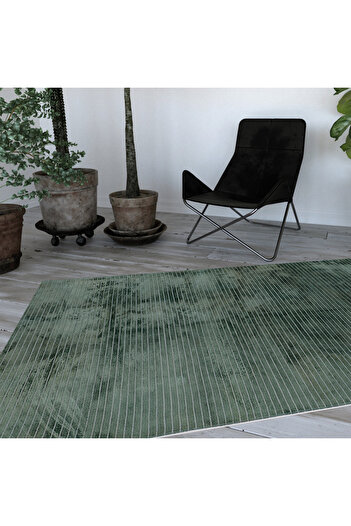 Homelux Nory rug, rectangular, 150X230 cm, plain, green, viscose, wool