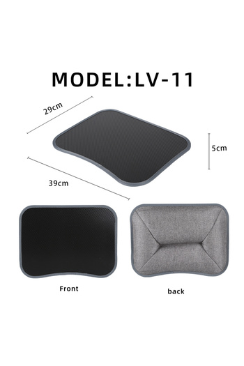 Choice1 LV-11 grey MUMUCC Multifunctional Laptop Desk With Cushion and Filled with Foam Particles, Small Pil