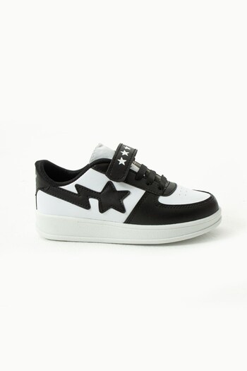 ALTUNTAŞ Black Unisex Kids Sneakers - Velcro Sports Shoes