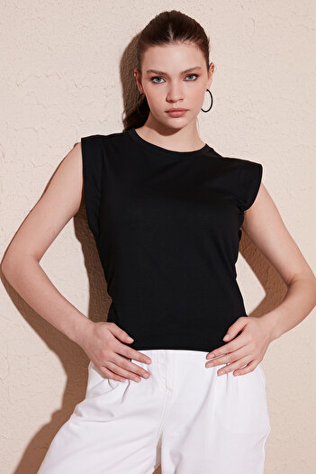 Lela Cotton Crew Neck Sleeveless t Shirt t Shirt 5864019