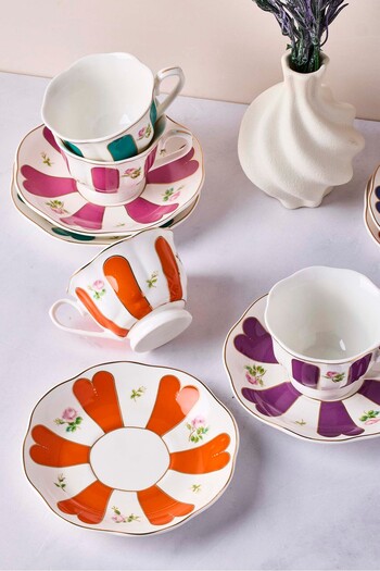 Perotti Beyoğlu 12-Piece Porcelain Coffee Set for 6 People