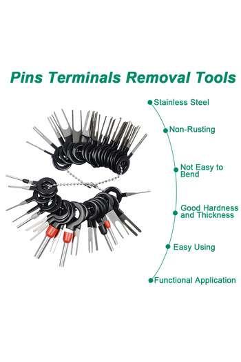 Choice Bag set  41pcs 41/26pcs Car Terminal Removal Kit Box Wire Plug Connector Extractor Puller Release Pi