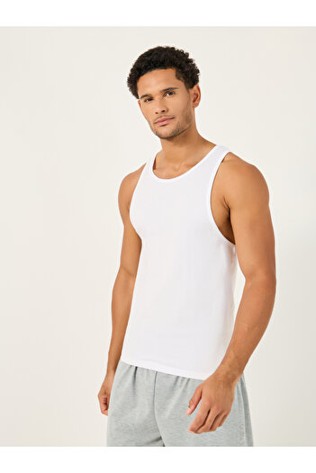 Styli Racerback Cotton Stretch Scoop Neck Vest
