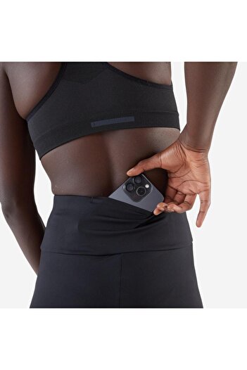 Decathlon Kiprun Kadın Bisiklet ve Koşu Şortu - Siyah - Kiprun Run 500 Confort