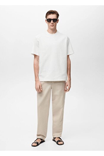 MANGO Man Ribana T-Shirt aus Baumwolle mit normaler Passform