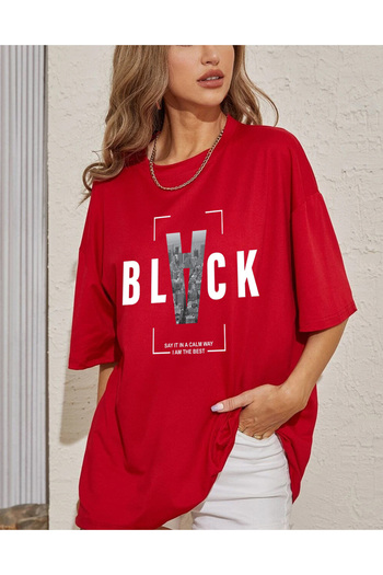uyguntarz Unisex Black Printed Design Tshirt