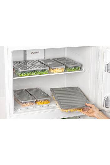 Palica Set of 15 Refrigerator Organizer Microwave and Freezer Compatible Storage Containers