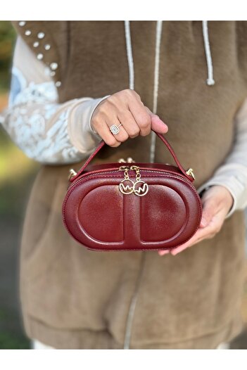DEV 3 ADAM Claret Red Women's Box Model Hand Shoulder and Crossbody Bag (En:20,Boy:11)
