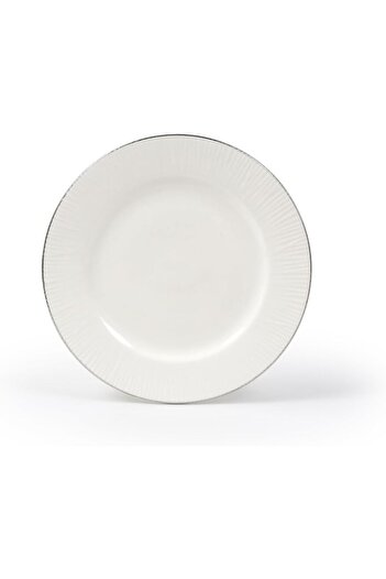 ORCHID 8" NEW BONE CHINA EMBOSSED DESSERT PLATE LINEN
