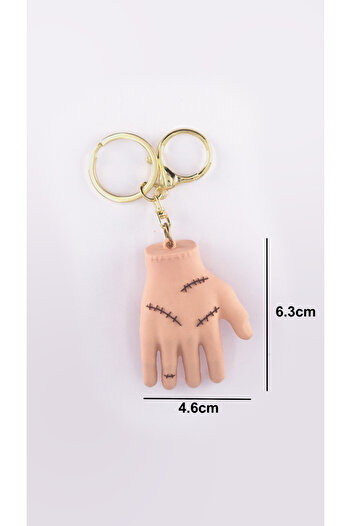 shop Halloween Hand Silicone Keychain - Wednesday Addams Themed Decorative Accessory