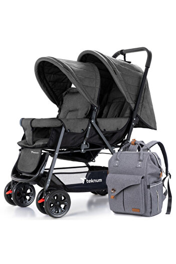 TEKNUM Teknum Double Stroller Combo-Dark Grey