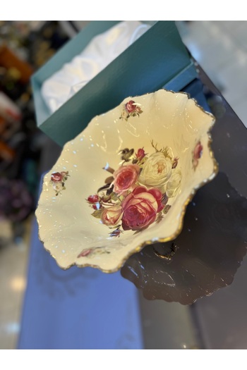 ROY KING Esterhomedecor Porcelain Presentation Plate Pit Salad Plate 23*9cm