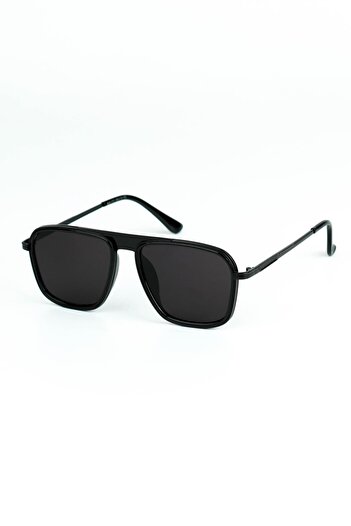 Belletti Men's Black Uv400 Protection Rectangular Model Sunglasses