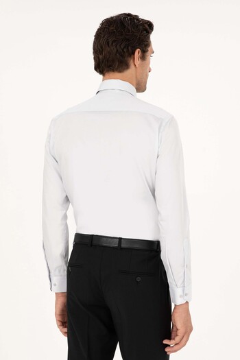Cacharel Men's Slim Fit Basic Shirt - White