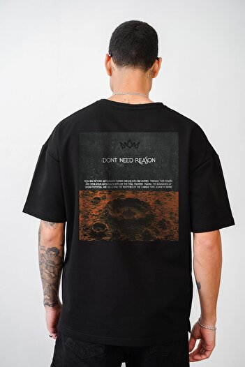 king brich Μπλουζάκι Unisex με στάμπα μεγάλου μεγέθους Dont Need Reason