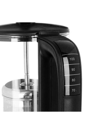 ALSAIF Kettle And Tea Maker Steel Glass 0.5 L 1100 Watt Black