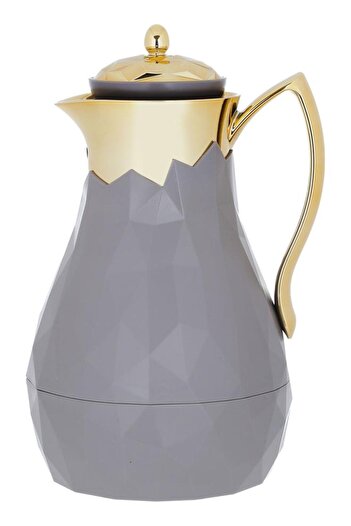 ALSAIF Diamond Glass Thermos 1 Liter Plastic Body Cappuccino