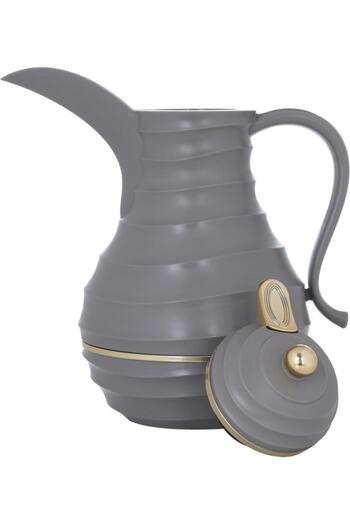 ALSAIF Steel Thermos Set (Blanca) 1 L 0.75 L 2 Pieces Dark Beige