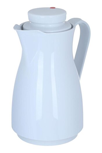 ALSAIF Rotpunkt Glass Thermos 1 Liter Plastic Body White