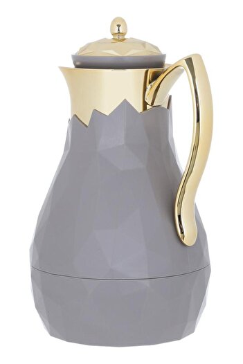 ALSAIF Diamond Glass Thermos 1 Liter Plastic Body Cappuccino